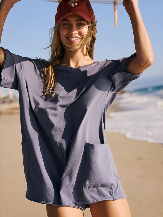 Free People Pants - Free People Hot Shot Tee Romper